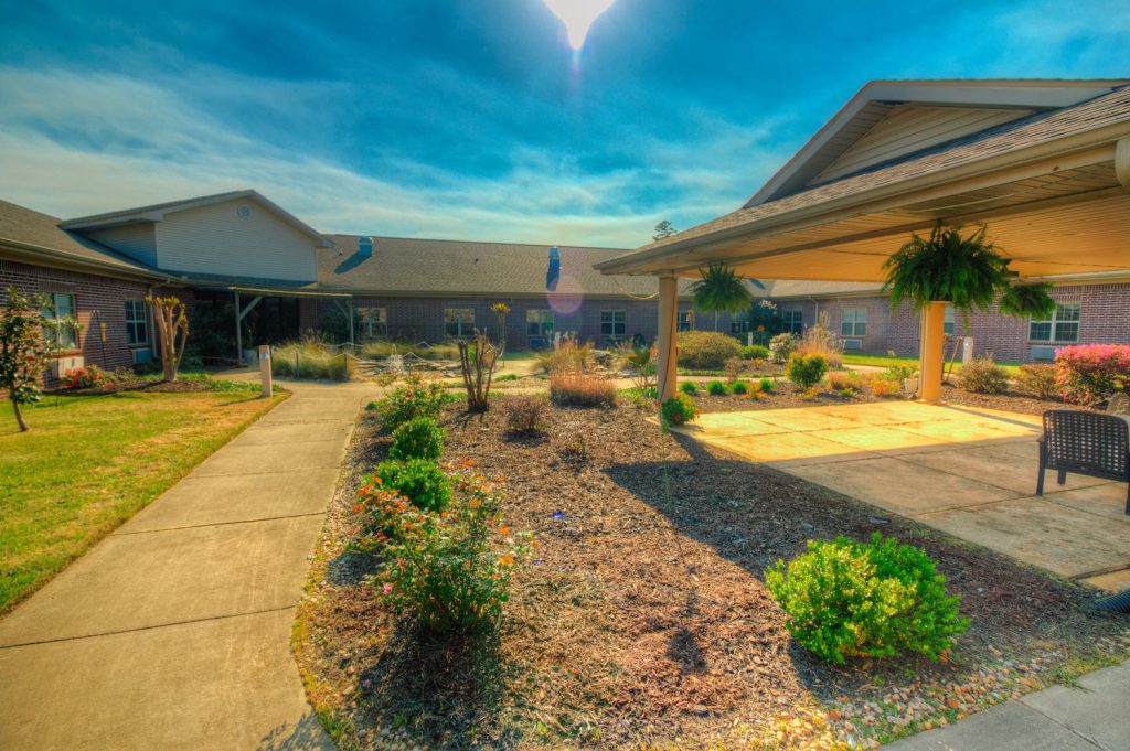 The outside of a skilled nursing nursing home